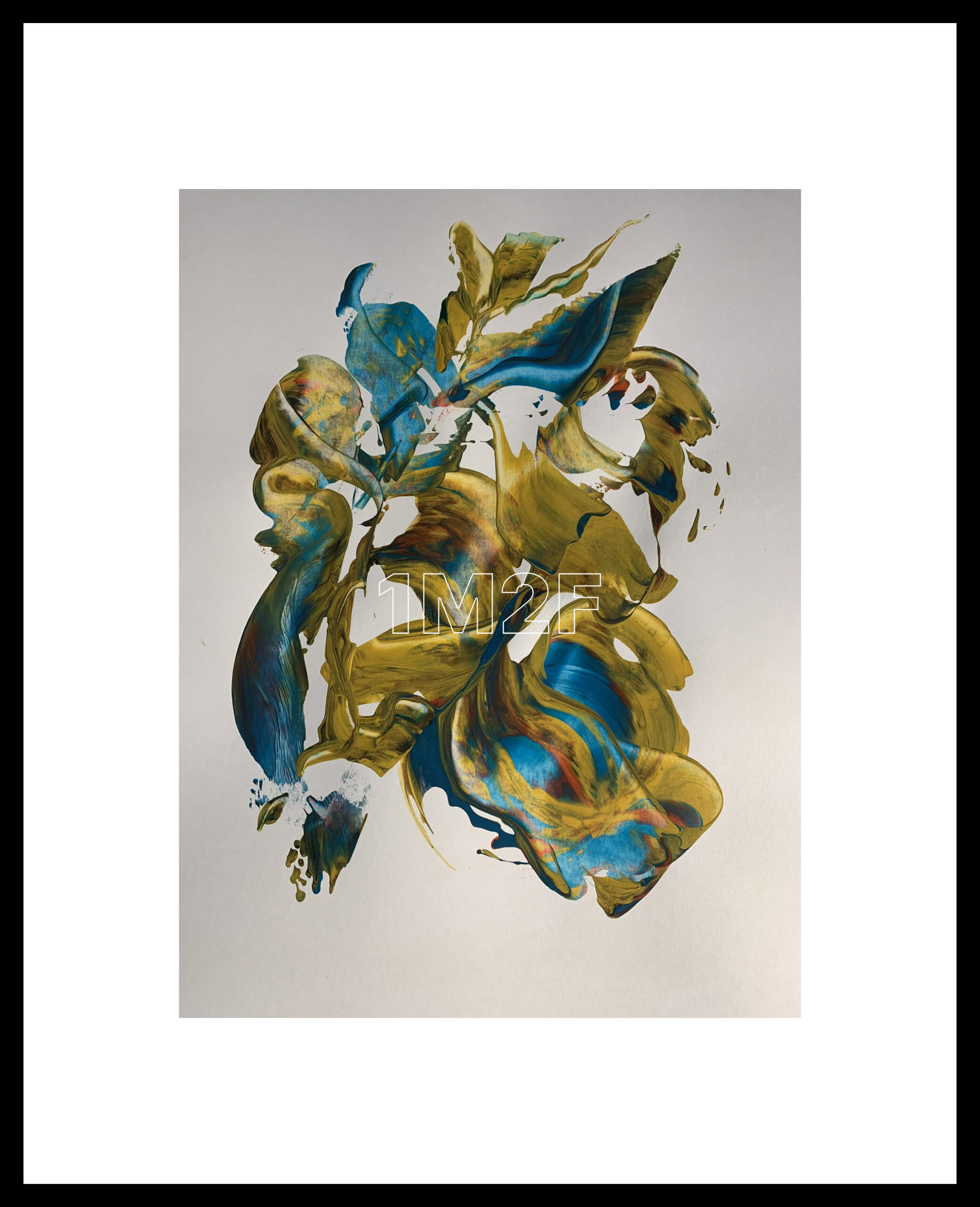 Gold Dancing with Blue